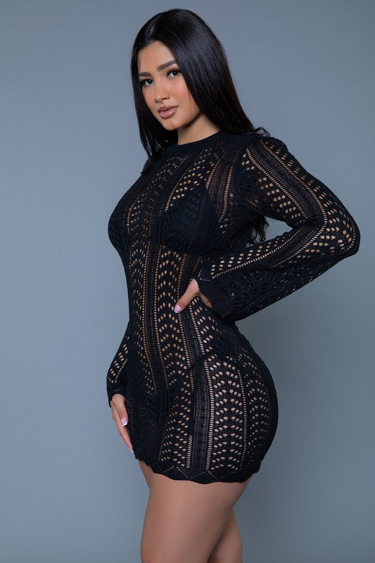 KINSLEY CROCHET MINI DRESS