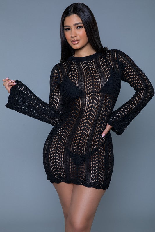 KINSLEY CROCHET MINI DRESS